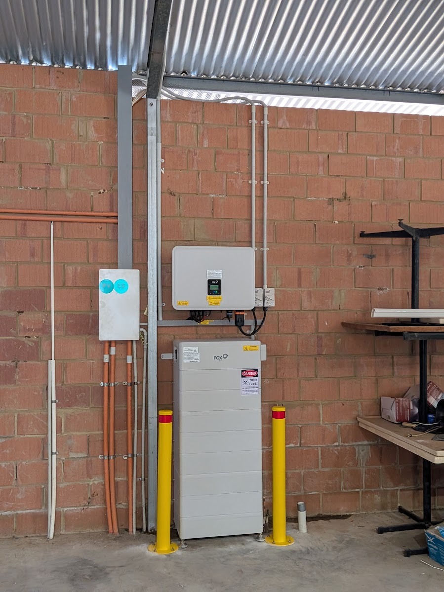 Completed PSA home battery and inverter installation